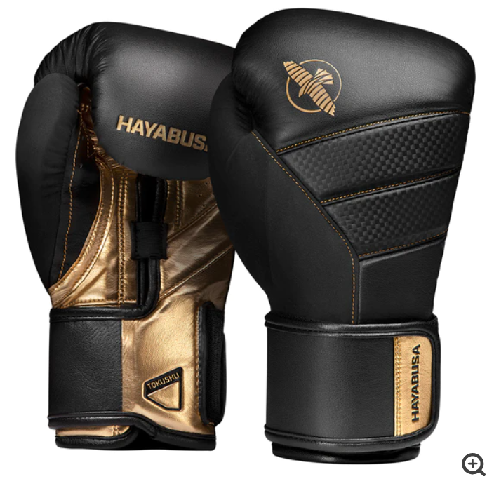 Hayabusa T3 Boxing Gloves Black/Gold